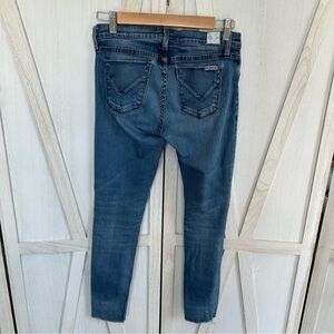 💋Hudson Ankle Krista Super Skinny distressed blue jeans 👖 27 raw hem ankle